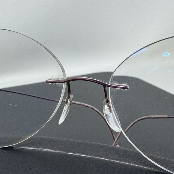 Silhouette Eyeglasses 5515 70 3540 Titan Purple Rimless Frame Austria 48[]19 140 - Picture 5 of 15